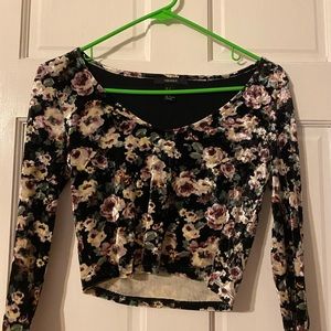 Velvet floral shirt from Forever 21